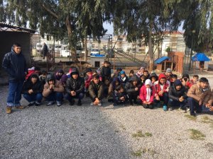 Ayvalık’ta 50 kaçak göçmen yakalandı
