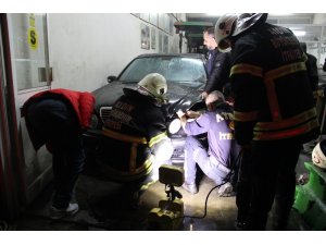 İtfaiyenin anında müdahalesi faciayı önledi