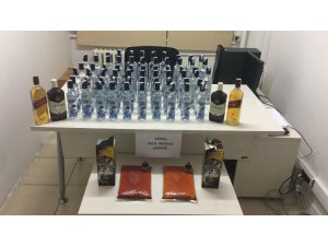 Yılbaşında piyasa sürülecek 67 adet kaçak içki ele geçirildi