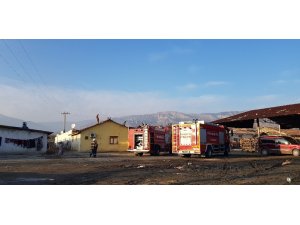 Tuğla fabrikasında işçilerin kaldığı evde yangın tehlikesi