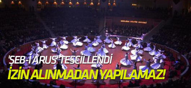 Mevlana'yı Anma Töreni 'Şeb-i Arus' Tescillendi