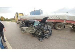 2 çocuğun öldüğü feci kazada tır sürücüsü tutuklandı