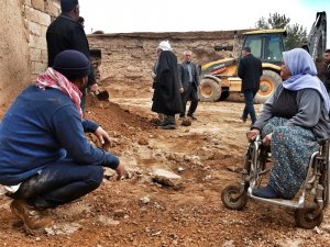 Şanlıurfa’da çöken ahırın altında kalan hayvanlar telef oldu