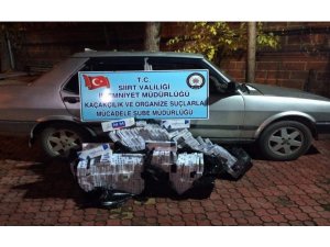 Siirt’te 3 bin paket kaçak sigara ele geçirildi