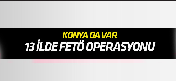 13 ilde FETÖ operasyonu