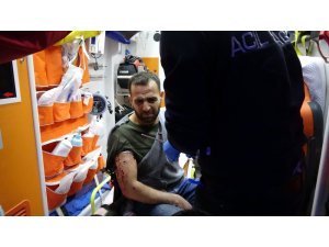 Av tüfeğiyle vurulan kaçak göçmen yaralı halde bulundu