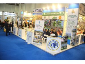 Edremit Standına turizm profesyonellerinden büyük ilgi