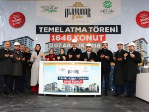 Uluırmak Evlerinin temeli, Bakan Kurum’un katılımıyla atıldı