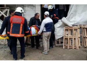 İnşaattan düşen işçi yaralandı