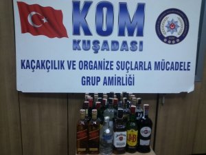 Kuşadası Polisi’nden kaçak içki operasyonu