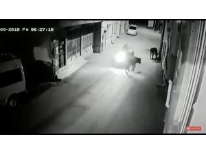 Bursa’da akıl almaz kaza kameraya yansıdı