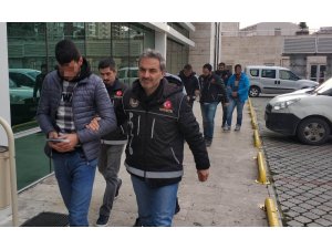 Samsun merkezli uyuşturucu operasyonda 6 kişi adliyede