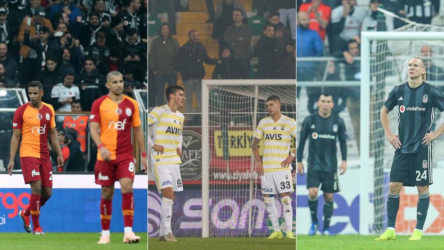 "Üç büyükler"in son 25 sezondaki en kötü performansı