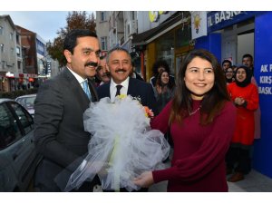 Başkan Bahçeci'den, partisine teşekkür ziyareti