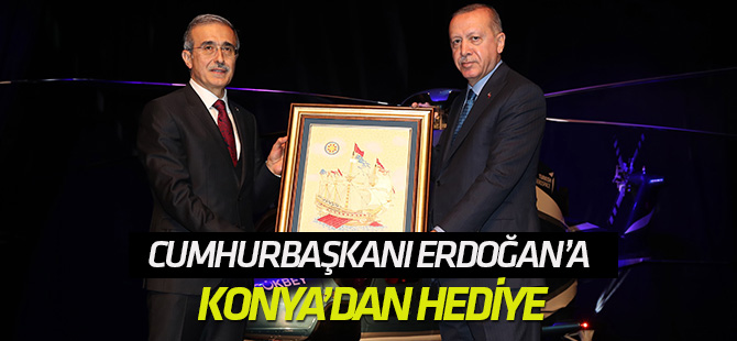 Cumhurbaşkanı Erdoğan’a Konya’dan hediye