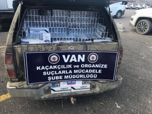Van’da 18 bin 250 paket kaçak sigara ele geçirildi