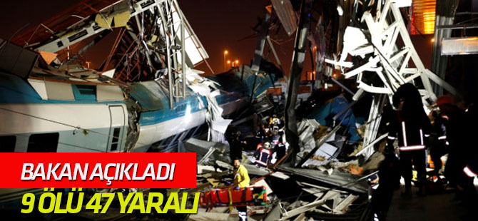 Ulaştırma Bakanı Turhan: 3 Makinist ve 6 Yolcu Hayatını Kaybetti, 47 Yaralı Var