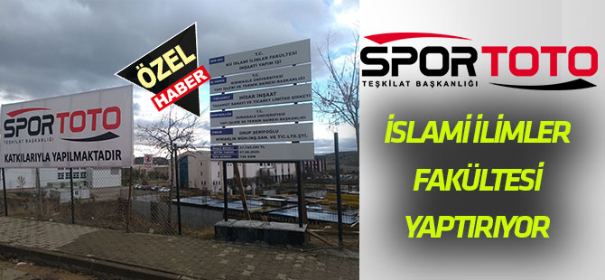 Spor Toto, İslami İlimler yaptırıyor