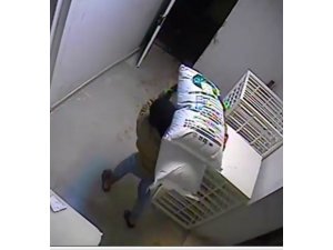 Çalıntı plakalı araçla fıstık ve et çalan hırsız polisten kaçamadı