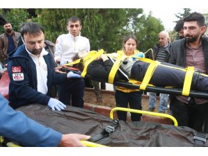 Otomobil yayaya çarptı: 1 Yaralı