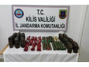 Kilis'te PYD/PKK'ya ait mühimmat ele geçirildi