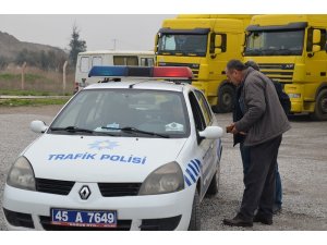 Hata yapan sürücüleri drone affetmedi