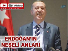 Erdoğan’ı hiç bu kadar neşeli görmediniz