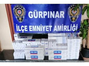 Van’da bin 262 paket kaçak sigara ele geçirildi