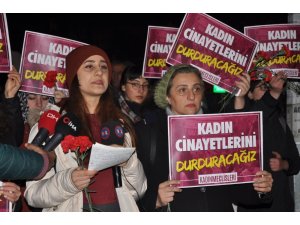 Ankara’da kadın cinayeti protesto edildi