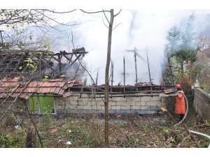 Kullanılmayan ev küle dündü
