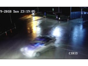 Akaryakıt istasyonunda ’drift’ pahalıya patladı