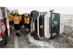 Edirne’de etkili olan kar, kazaları da beraberinde getirdi