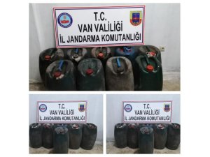 Van’da bin 260 litre kaçak mazot ele geçirildi