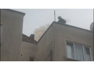 Sitede yangın paniği