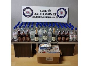 Balıkesir’de kaçak içki operasyonu