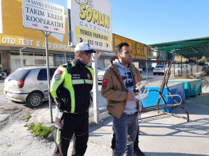 Kuşadası’nda drone ile trafik denetimi