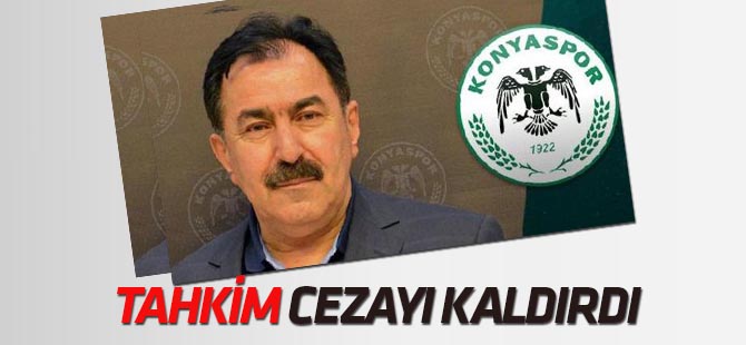 Tahkim, Recep Çınar'ın cezasını kaldırdı