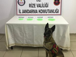 Rize'de bin 981 uyuşturucu hap ele geçirildi