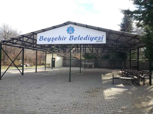 Musalla alanının üzeri kapatıldı