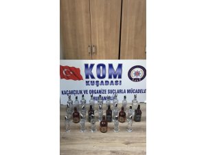 Kuşadası’nda kaçak içki operasyonu: 2 gözaltı