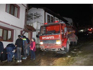 Evleri yanarken yardımlarına vali yetişti