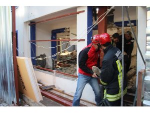 Bodrum’da inşaat çöktü 5 işçi yaralandı