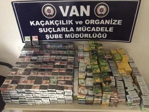 Van’da 46 kilo kaçak nargile tütünü ele geçirildi