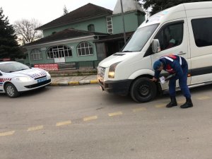 Jandarma’dan kış lastiği uygulaması