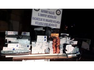 Kayseri’de 5 bin 700 paket kaçak sigara ele geçirildi