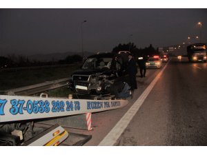 Otobanda tersten seyreden sürücü kazaya neden oldu