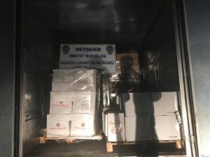 Nevşehir’de 2 bin 403 şişe kaçak içki ele geçirildi