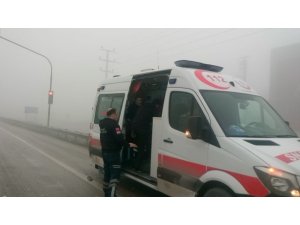 Sis kazaya yol açtı: 3 yaralı