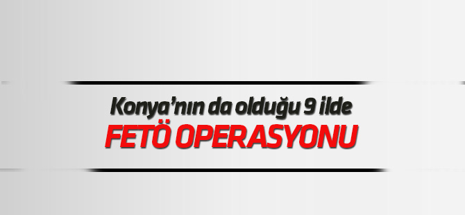 Ağrı merkezli 9 ilde FETÖ/PDY operasyonu
