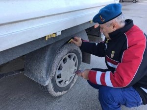 Kışlık lastiklere sıkı denetim